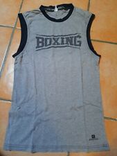 Canottiera Palestra, Decathlon Domyos Oxylane, Taglia S, Grigia, "Boxing"
