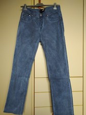 Pantaloni uomo Love Moschino cotone taglia 32 blu avio vestibilità comoda 