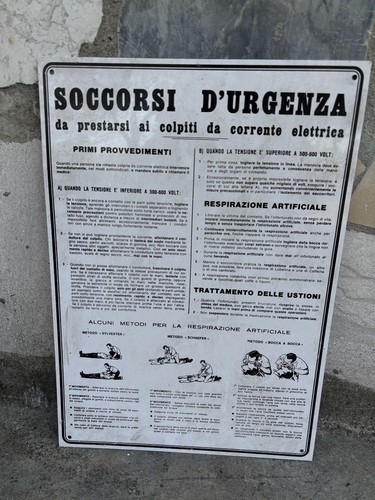 Insegna metallo soccorsi - insegna,