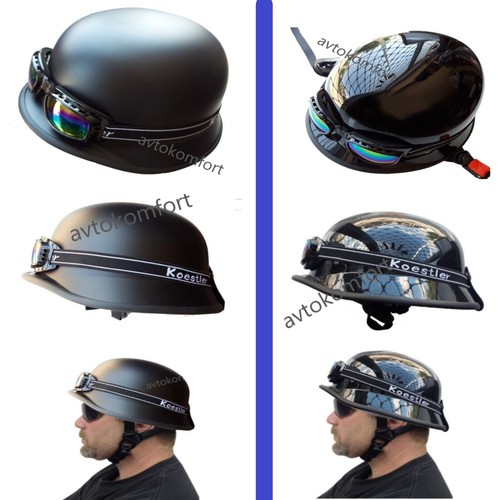 Casco moto stile militare - da,