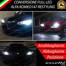 CONVERSIONE FARI FULL LED ALFA 147 RESTYLING 6000K LED CANBUS ALTA LUMINOSITA'