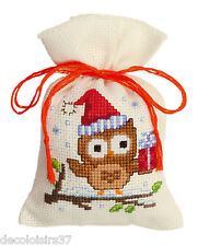 Vervaco 0147603 Sacchetto Gufo Kit Ricamo Punto Croce Contato