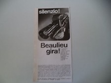 advertising Pubblicità 1967 CINEPRESA BEAULIEU SUPER 8