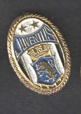 PIN DISTINTIVO VERNICIATO F.C. JUVENTUS DUE STELLE