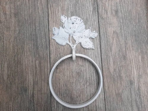 Porta asciugamani rosa anello