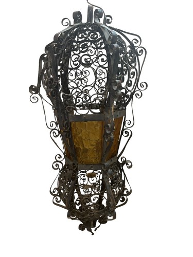 Lampada swag antica gotica - swag,