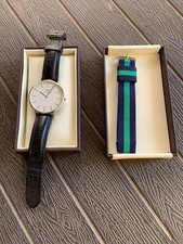 OROLOGIO DANIEL WELLINGTON UOMO CINTURINI-SCATOLA-GARANZIA
