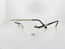 CAZAL 7097 001 57MM CORNICE ORO NERO OPACO CON LENTI DEMO TRASPARENTI