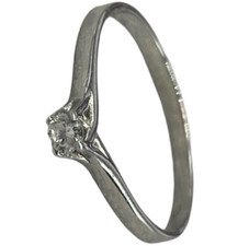 ANELLO SOLITARIO FEMMINILE ORO