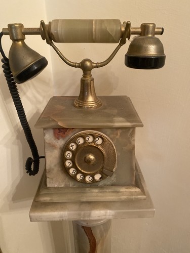 Telefono antiquario onice - telefono,