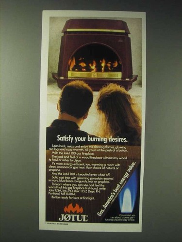Pubblicità camino gas jotul - pubblicità,