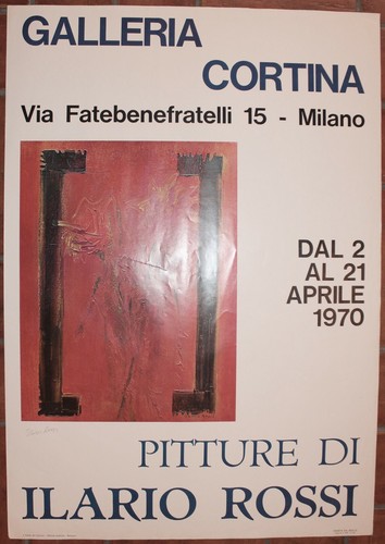 Manifesto poster ilario rossi - poster,