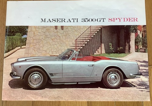Depliant maserati 3500 - maserati,