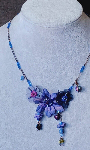 Collana vintage fiori