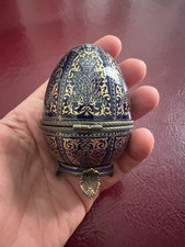 Uovo Royal Family stile Fabergè decorativo vintage