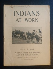 INDIANS AT WORK 1934, News
