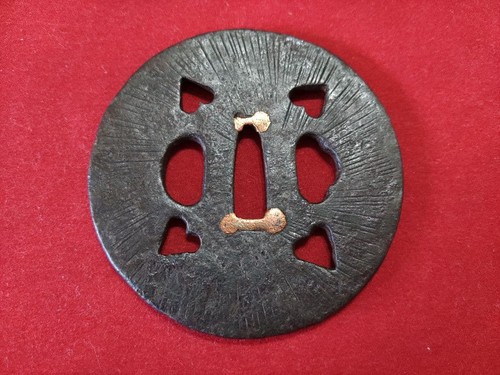 Tsuba ferro tondo grande mukei - tsuba,