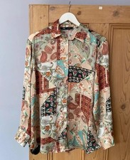 Camicia Zara raso patchwork