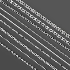 40-80cm Collana Acciaio Inox