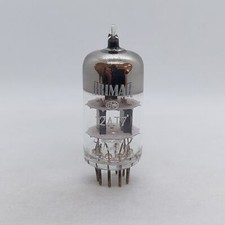 12AT7 ECC81 VINTAGE PIASTRA NERA TUBO VALVOLA NOS