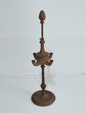 Lucerna a olio antica lampada fiorentina base da tavolo lume in ottone vintage