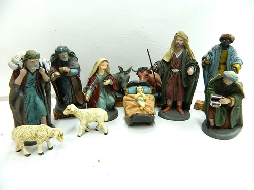Natività marmorino 12cm - natività,
