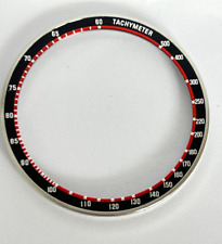 Seiko UFO Yachtsman 6138-0011 6138-0017 -0019 Lunetta Nero Rosso Inserto Tachimetro