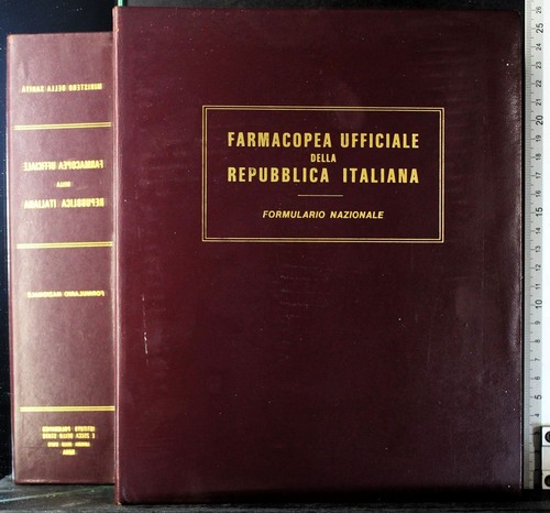 Farmacopea ufficiale della - farmacopea,