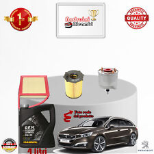 KIT TAGLIANDO FILTRI + OLIO PEUGEOT 508 1.6 HDi 82KW 112CV DAL 2011 ->