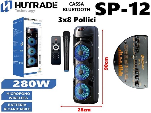 Cassa amplificata 280w - cassa, sp-12