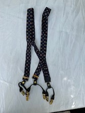 Bretelle in seta, blu scuro, N