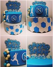 TORTA FINTA TEMA NAPOLI REALIZZATA IN GOMMA EVA E ARGILLA, TORTA SCENOGRAFICA 