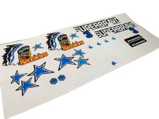 KIT ADESIVI RED SKIN  PIAGGIO SUPERBRAVO TARGHETTE SCRITTE AUFKLEBER STICKERS __