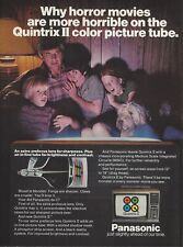 Televisore a colori Panasonic Quintrix II 1977 pubblicità stampa d'epoca