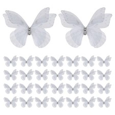 30Pcs Butterflies Organza