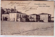 CARTOLINA   FRANCAVILLA AL  MARE  VIAGGIATA 1918 VEDUTA DALLA SPIAGGIA