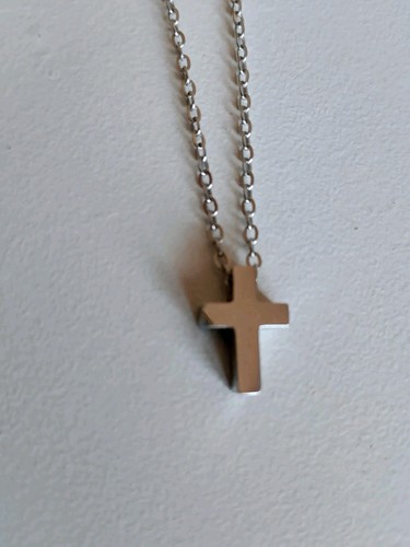 Collana argento uomo - con, croce