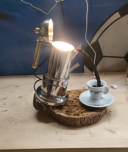 Lampada caffettiera vintage - lampada,