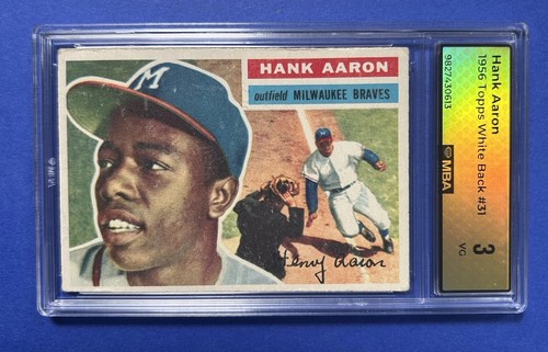 1956 topps white - back, hank