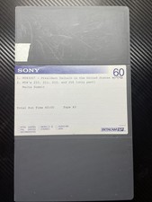 Sony BetacamSP Tape President