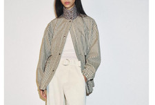 Zara CHECK GIACCA COLLO ALTO