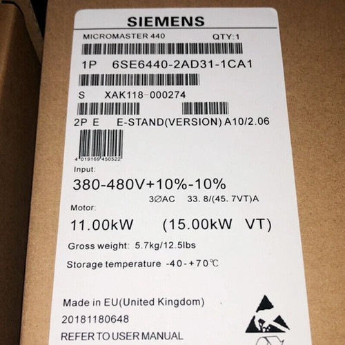 New siemens micromaster440 - siemens,