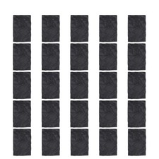 25 Pezzi Nero Carbon Transfer