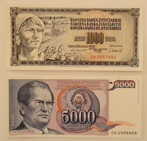 Jugoslavia coppia banconote - jugoslavia,