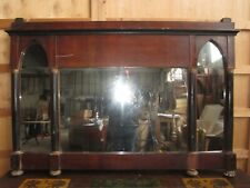 ANTICA SPECCHIERA IMPERO IN NOCE SPECCHIO COLONNA ANTIQUARIATO