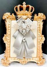 Papillon cristallo grigio