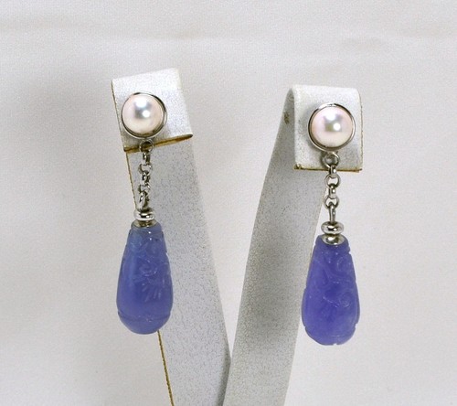 Orecchini oro bianco - oro, 18kt