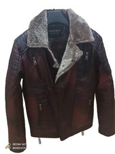 Giubbotto Giubbino Giacca Bomber Uomo Slim Fit in di PELLE 100%★ & di PELLE PU
