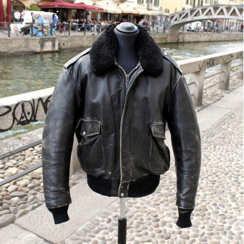 Giubbotto pelle schott vintage - pelle,
