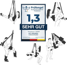 ® Amore Altalena 2 in 1 per Porta E Soffitto – Deluxe Altalena Sessuale per Copp